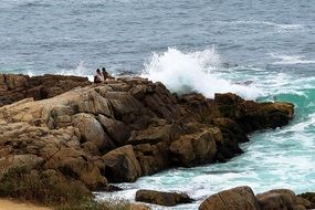 the ocean and the cliffs