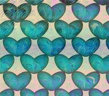 clipart of blue hearts background
