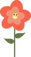 happy flower drawing