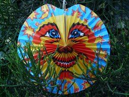 lantern in the shape of the face with a smile