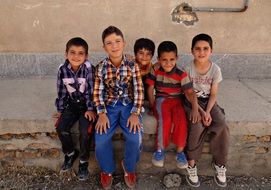 group of happy children