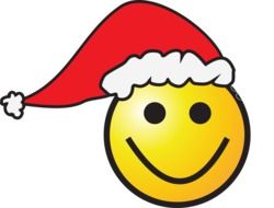 christmas smiley drawing