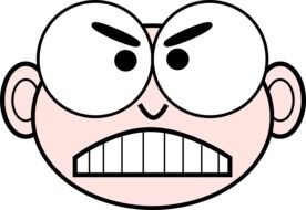cartoon face as graphic illustration