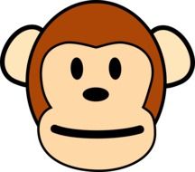monkey happy smiling drawing