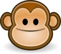 monkey smile drawing