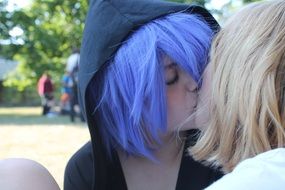 lesbian kiss