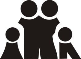 children silhouette drawing