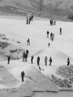 Tourists in the valley of love in Turkey