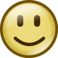 Happy emoticon clipart