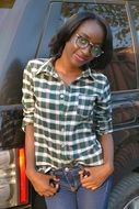 Smiling girl in Angola