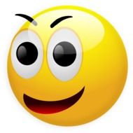 emoticon smiley in surprise