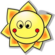 drawing the sun with a smile