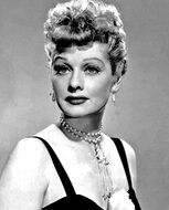 black and white portrait of lucille ball