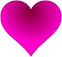 lovely pink romance valentine heart