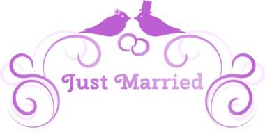 just married drawing