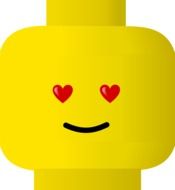 toy smiley lego toy as a drawing