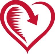 heart shaped logo