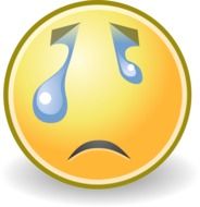 crying yellow smiley