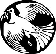 dove olive branch carrying flying