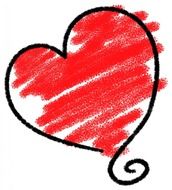 hatched heart