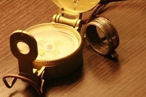 compass and ring