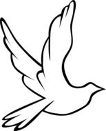 Peace dove clipart