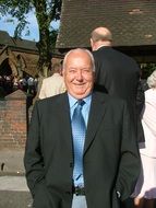 happy man at the wedding