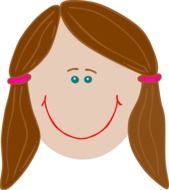 Brunette smiling girl