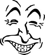 Laughing face clipart