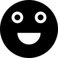 black face smiley as a drawing