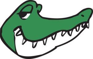 alligator head drawing