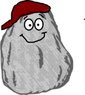 rock cap cartoon face drawing