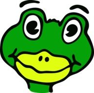 frog funny amphibian drawing