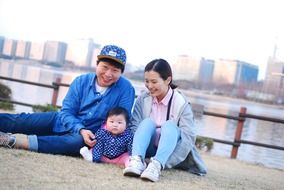 portrait of a korean family