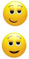 clipart of two different smileys