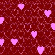 Picture of pink and red hearts