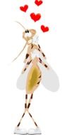 mosquito happy love drawing