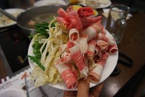 Shabu-shabu dish in Thailand