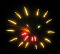 fireworks smiley face drawing