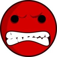 angry smiley drawing