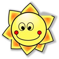 graphic image of a smiling sun