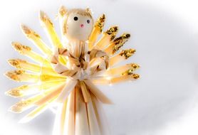 christmas straw doll