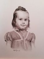 portrait girl smiling cute face