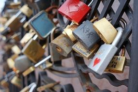 love locks close up