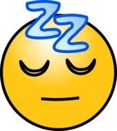 sleeping yellow smiley