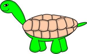 cartooned tortoise as an illustration