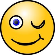 Clipart,picture of winking face