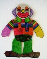 children's drawing of the clown