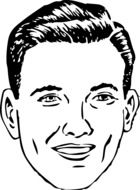face human man drawing