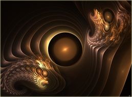 fractal emotion expression as background